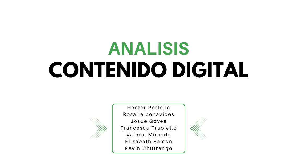 Análisis Contenido Digital 