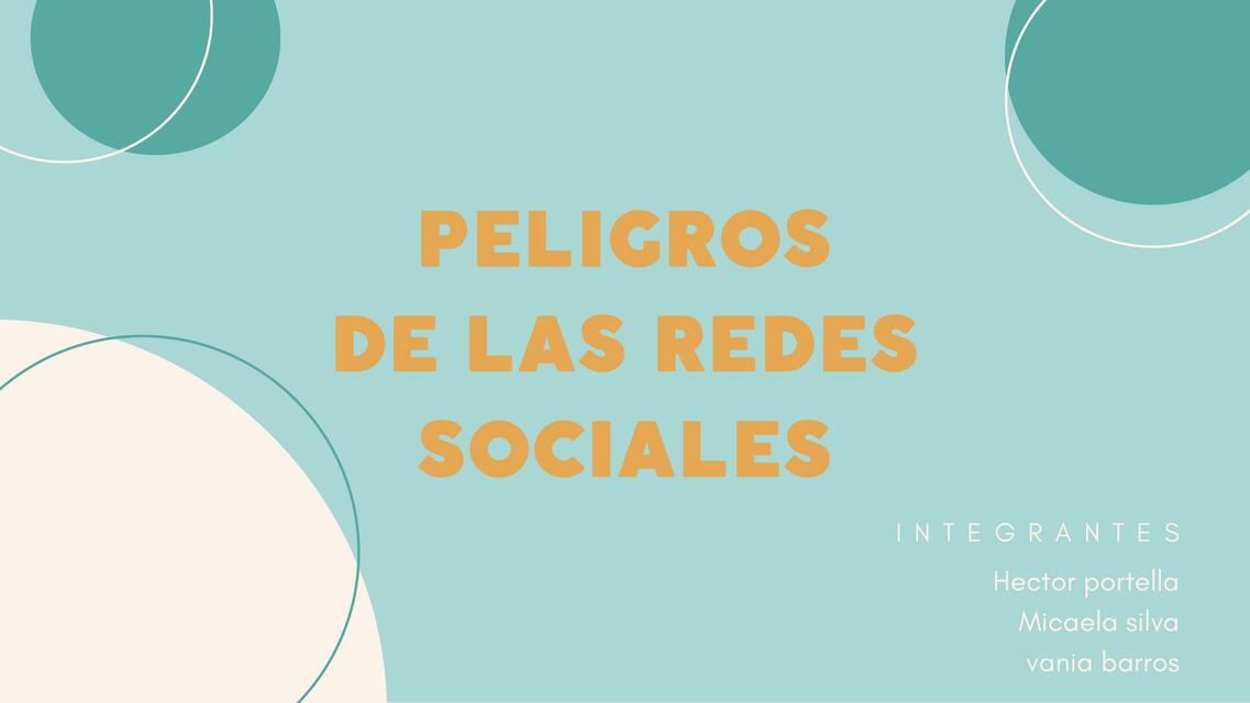 Peligros de las Redes Sociales 