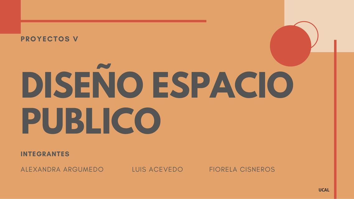 Diseño de espacio público 