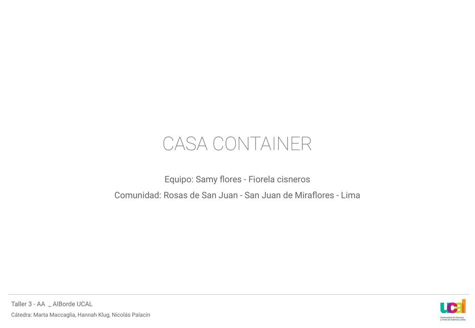 Casa container 