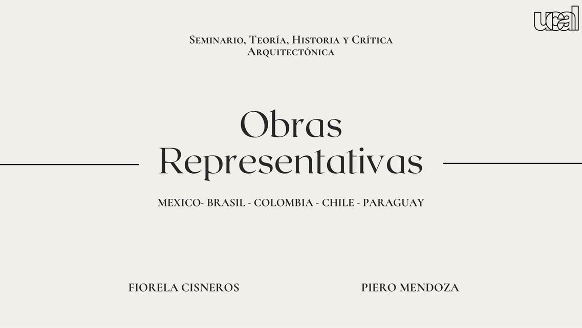 Obras Representativas 