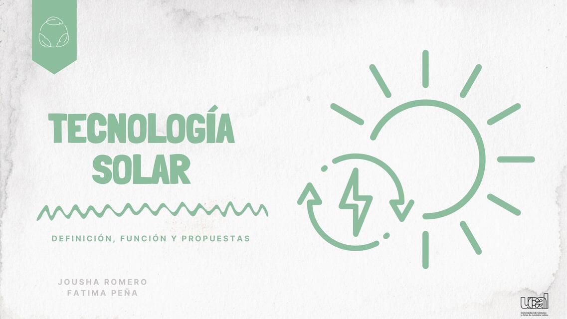 Tecnología solar