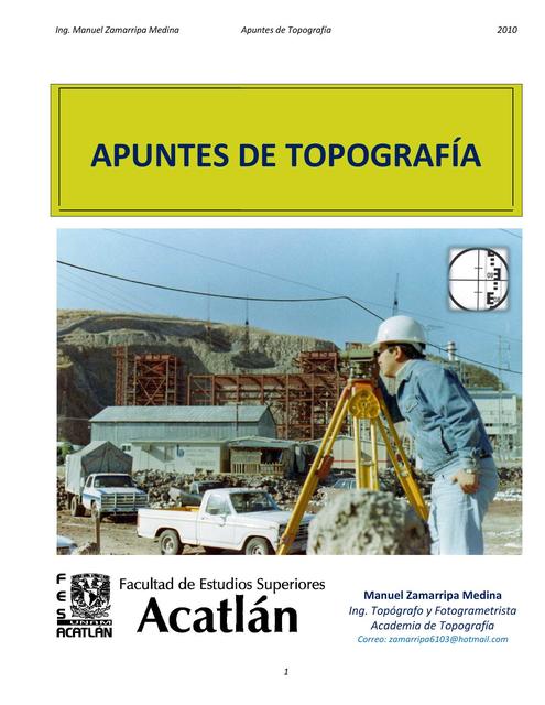 Apuntes De Topografia FES Acatlan