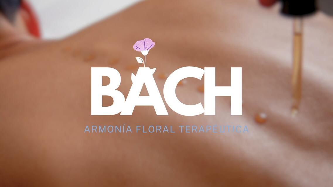 Bach armonia floral terapéutica 