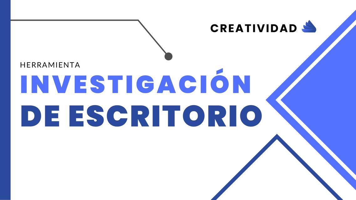 Investigación de Escritorio 