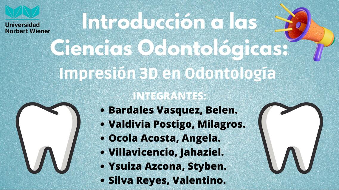 Impresión 3D en Odontología 