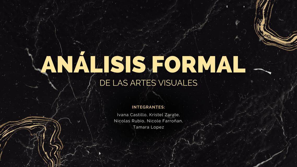 Análisis formal de las artes visuales 