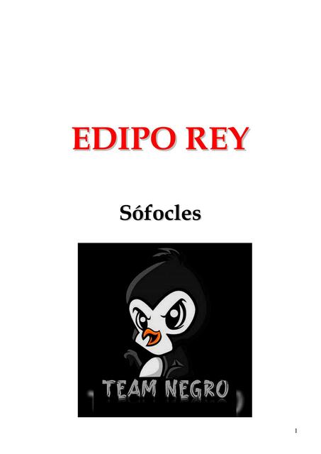 Edipo Rey (Sofocles)