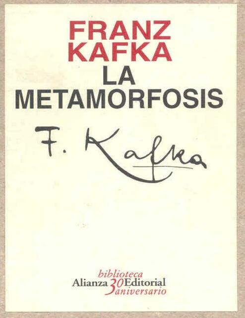 La metamorfosis (Franz Kafka)