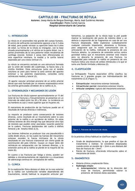 Fracturas de rótula 