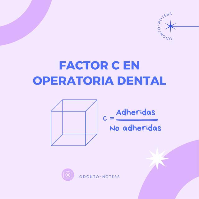 Factor C en operatoria dental