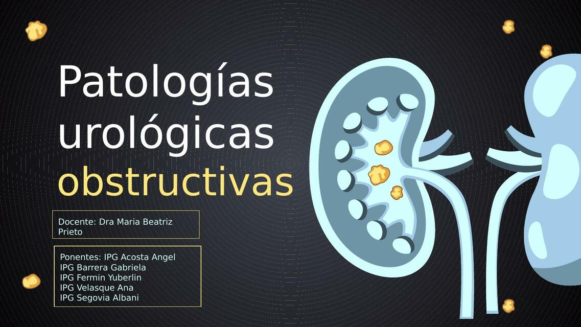 Seminario urologia Patologia obstructiva