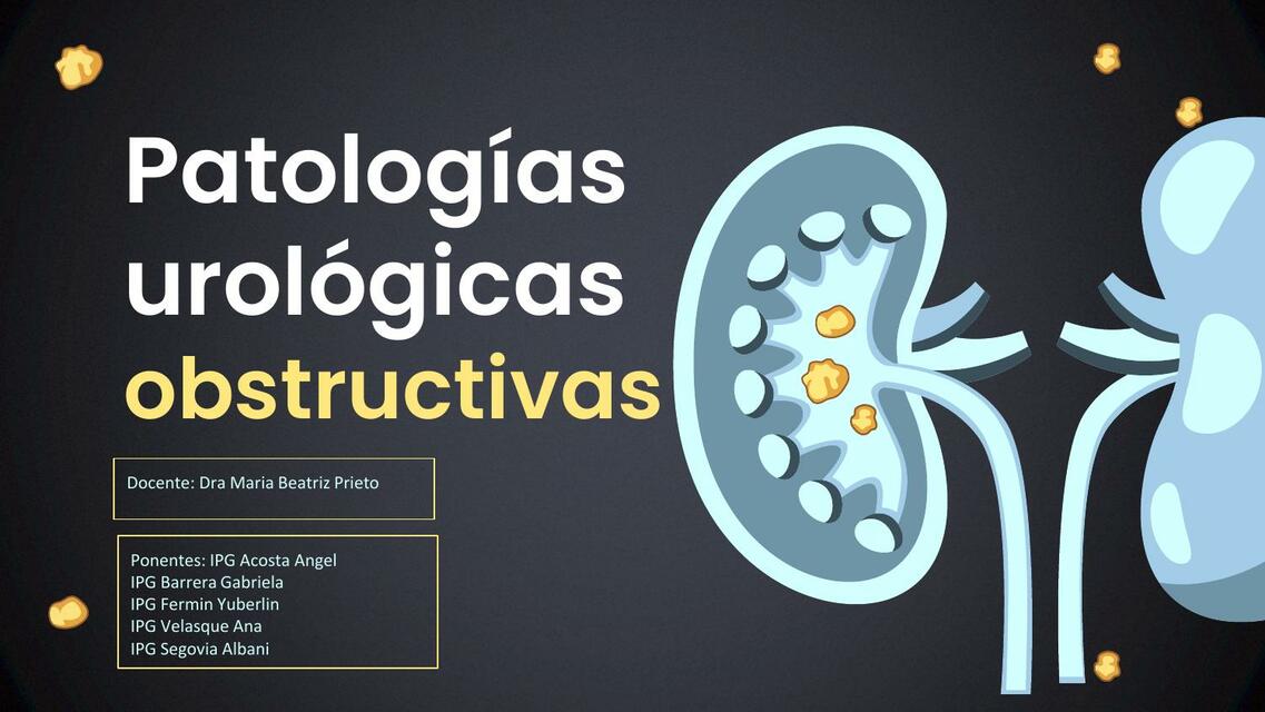 Seminario urologia Patologia obstructiva 