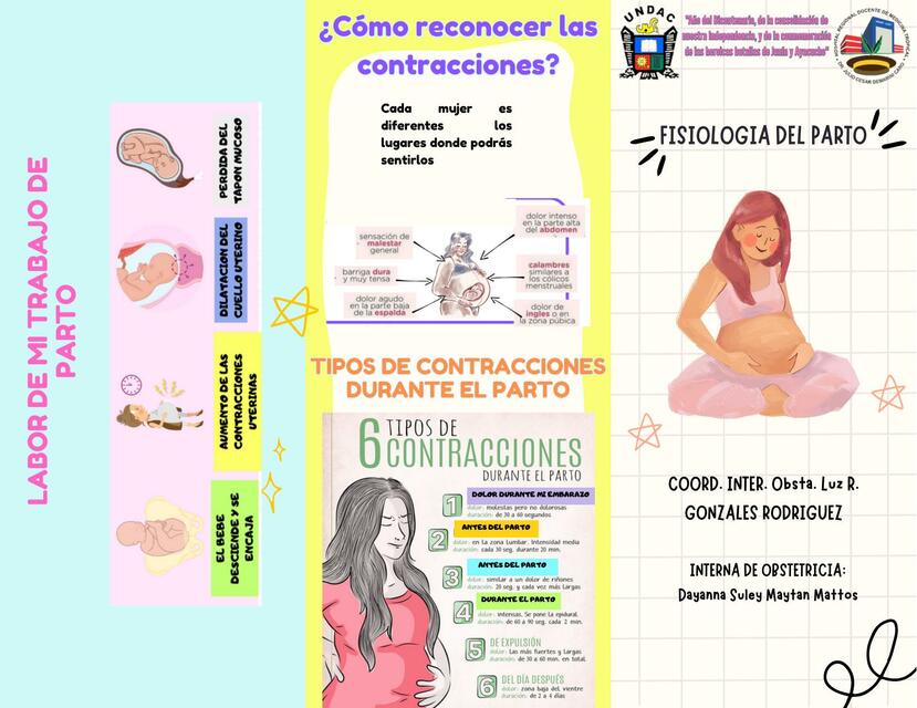 TRIPTICO DE FISIOLOGIA DEL PARTO | Dayanna Maytan | uDocz