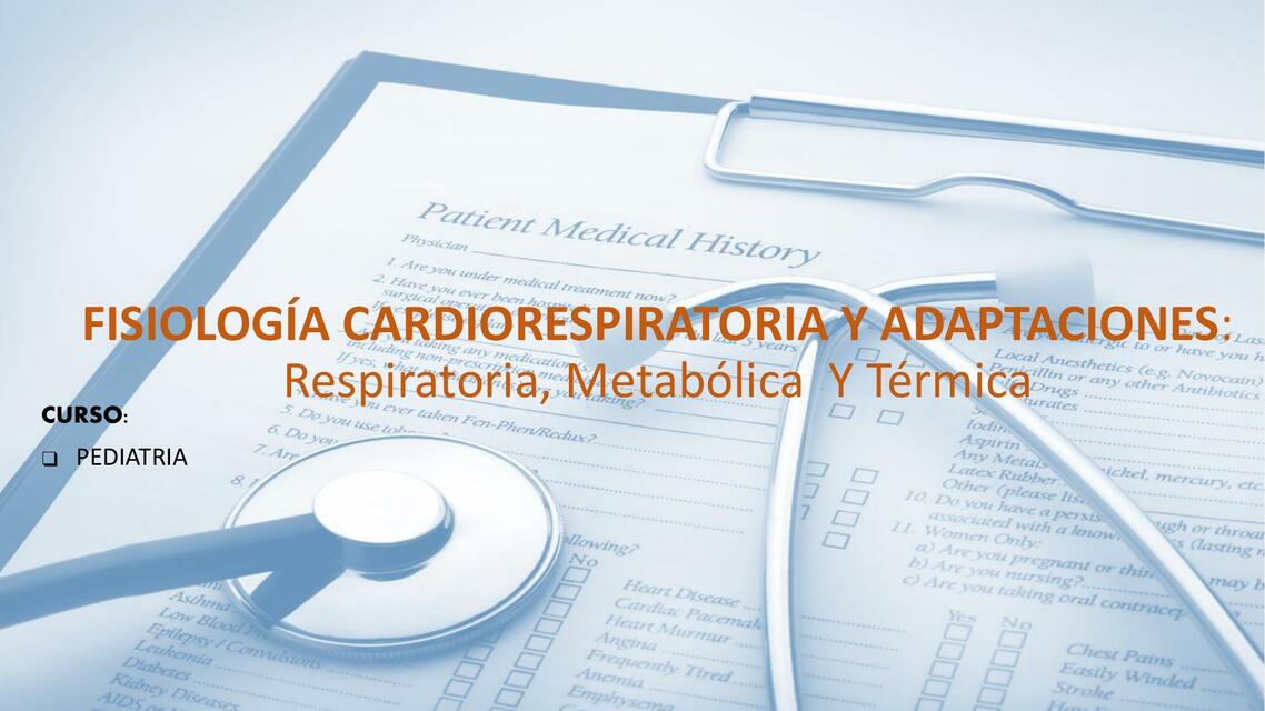 Fisiologia cardiorespiratoria