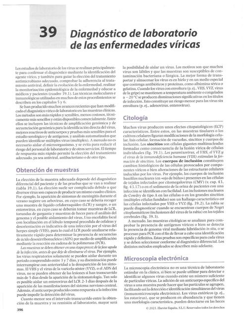 Diagnóstico de Laboratorio de las Enfermedades Víricas 