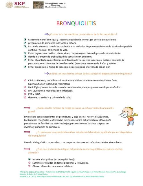 Bronquiolitis Tarea