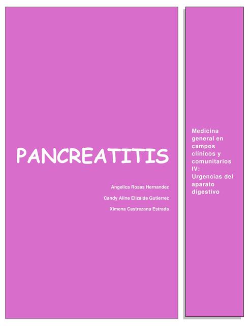 Pancreatitis  