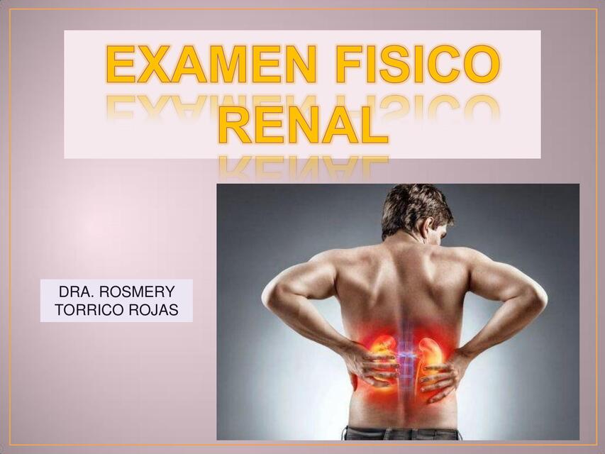 Examen físico renal 