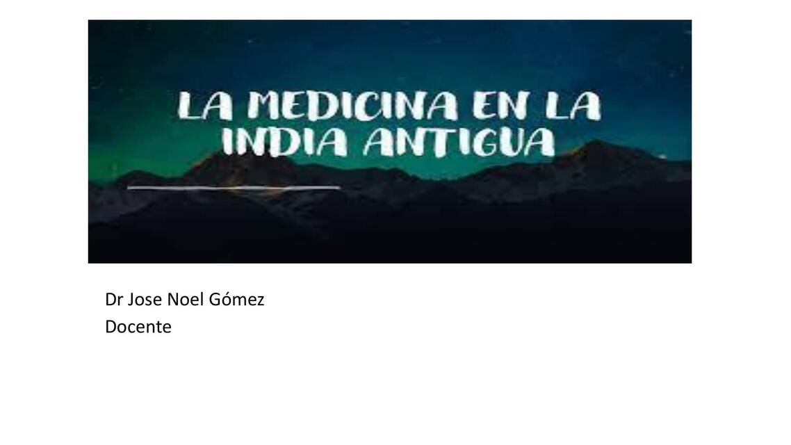 La Medicina en la India Antigua 