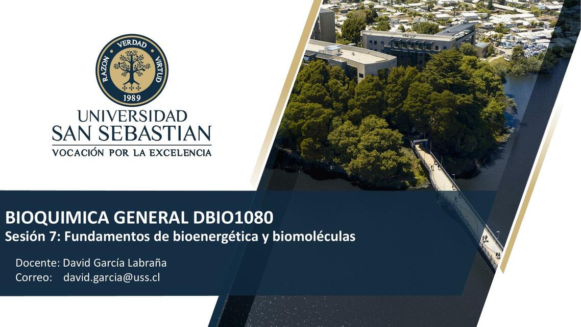 Fundamentos de Bioenergética y Biomoléculas