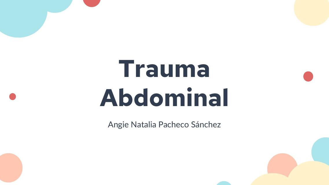 Trauma Abdominal