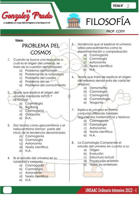 Problema del Cosmos 