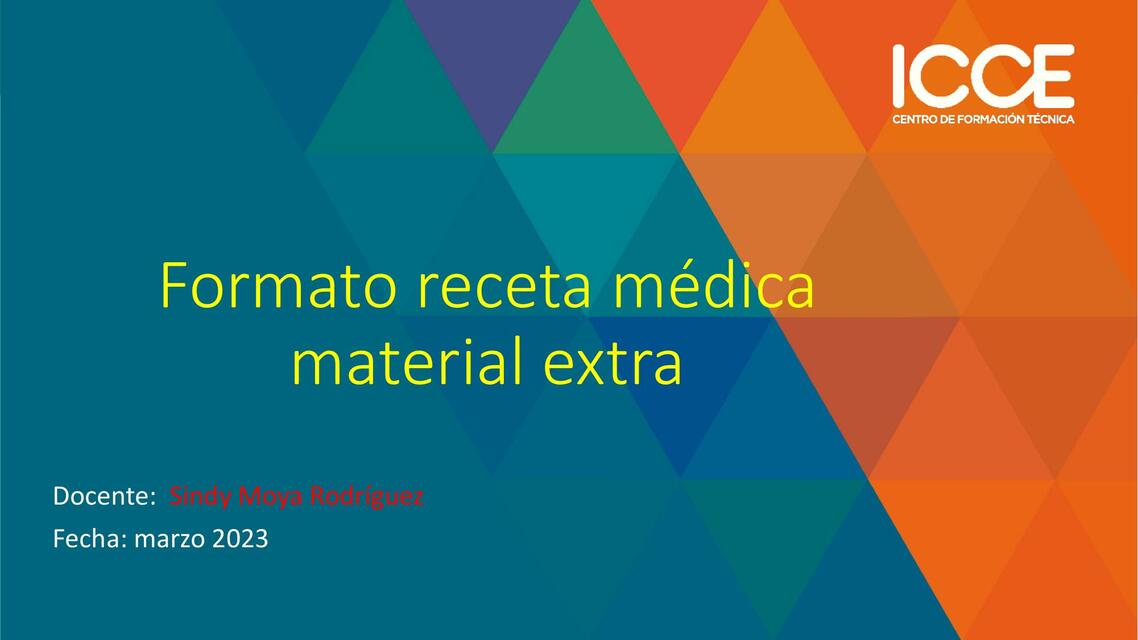 Formato Receta Médica 