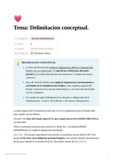 Tema Delimitación conceptual