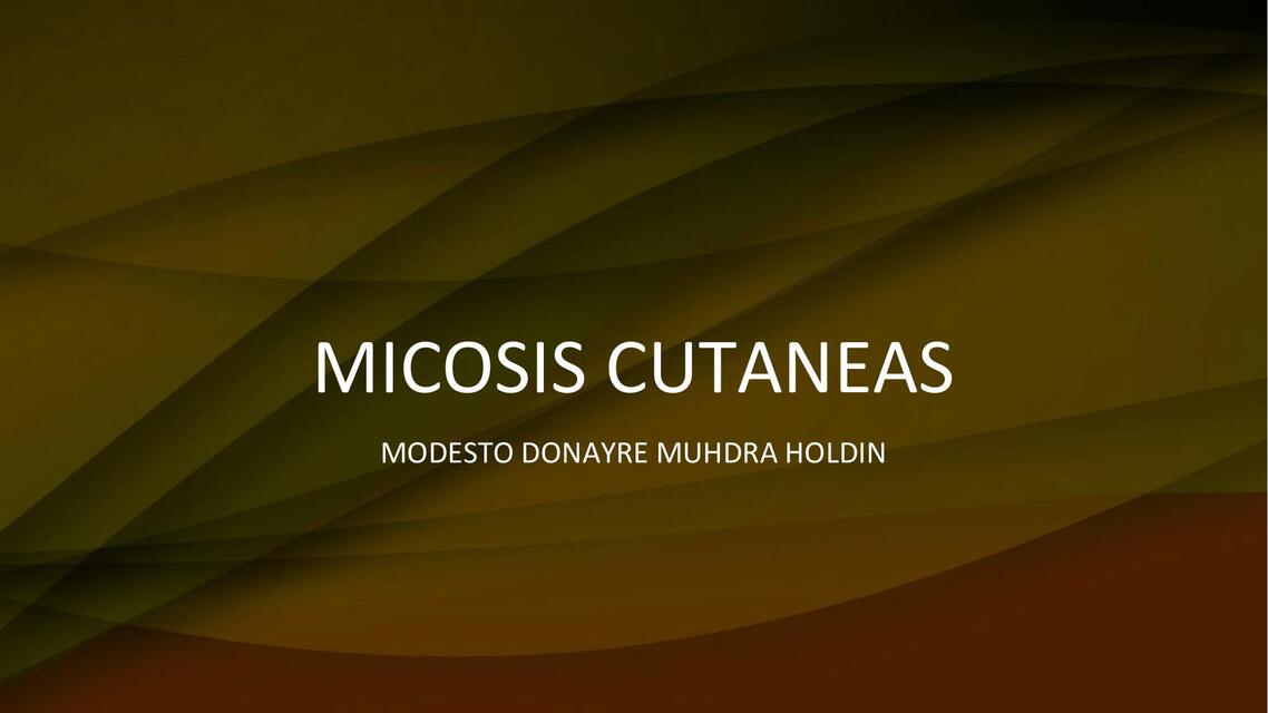 Micosis cutáneas 