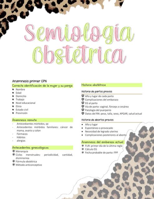 Semiología obstétrica 