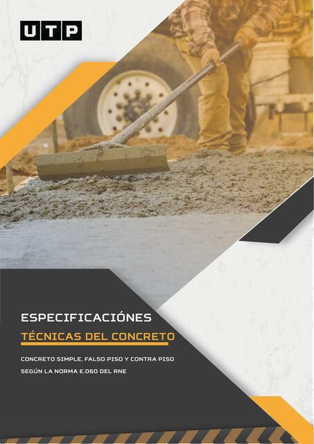 Especificaciones Técnicas del Concreto 