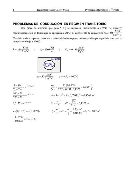 Solucionario de Transferencia de Calor