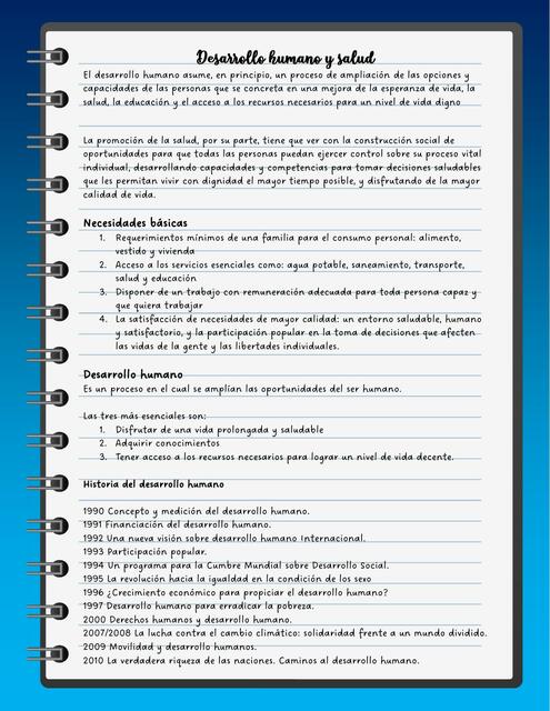 Desarrollo humano y salud | Daniel Saavedra P | uDocz