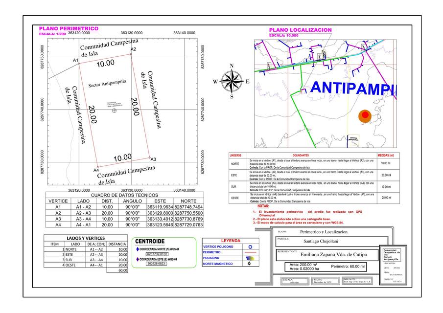 Plano Perimétrico Antipampilla