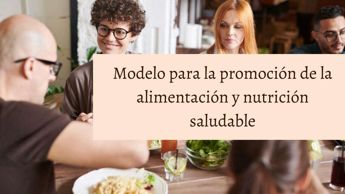 Modelo para la Promoción de la Alimentación y Nutrición Saludable 