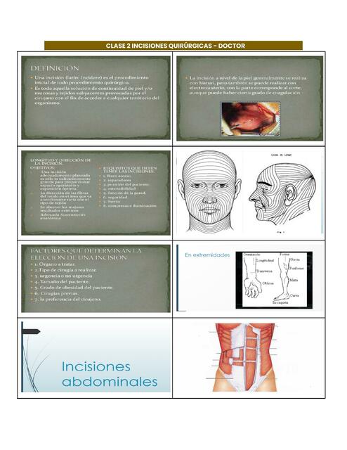 Incisiones Quirúrgicas 