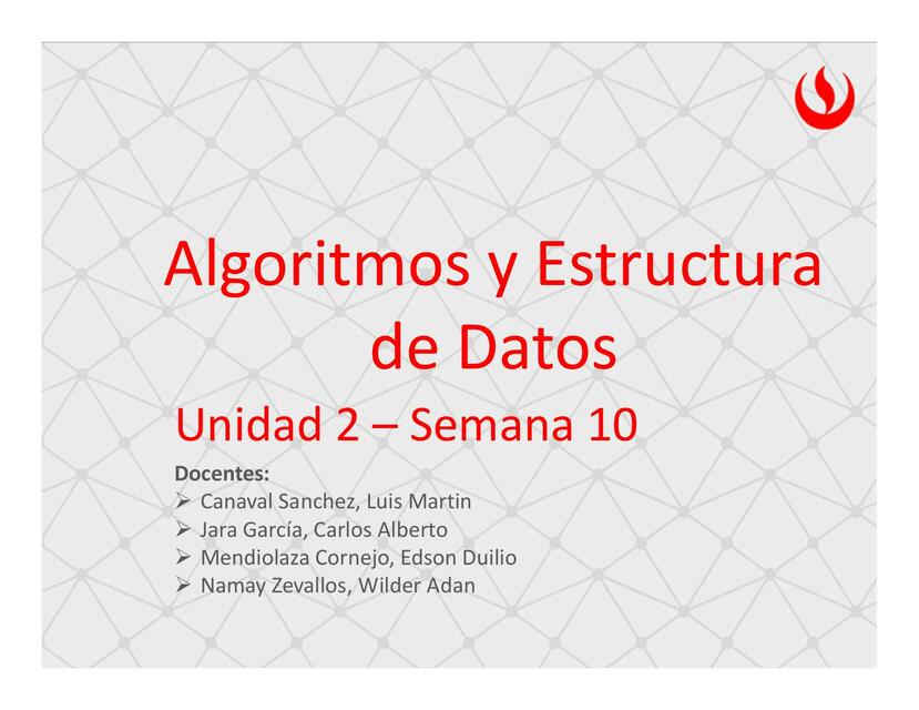 Algoritmos y estructura de datos 