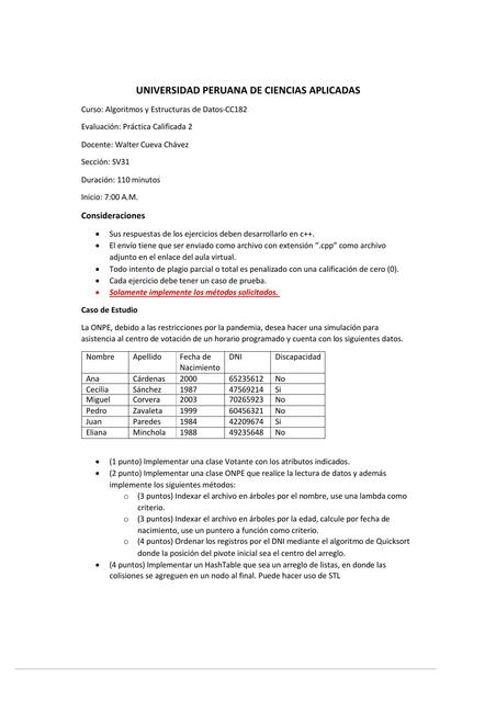 Algoritmos y estructuras datos 