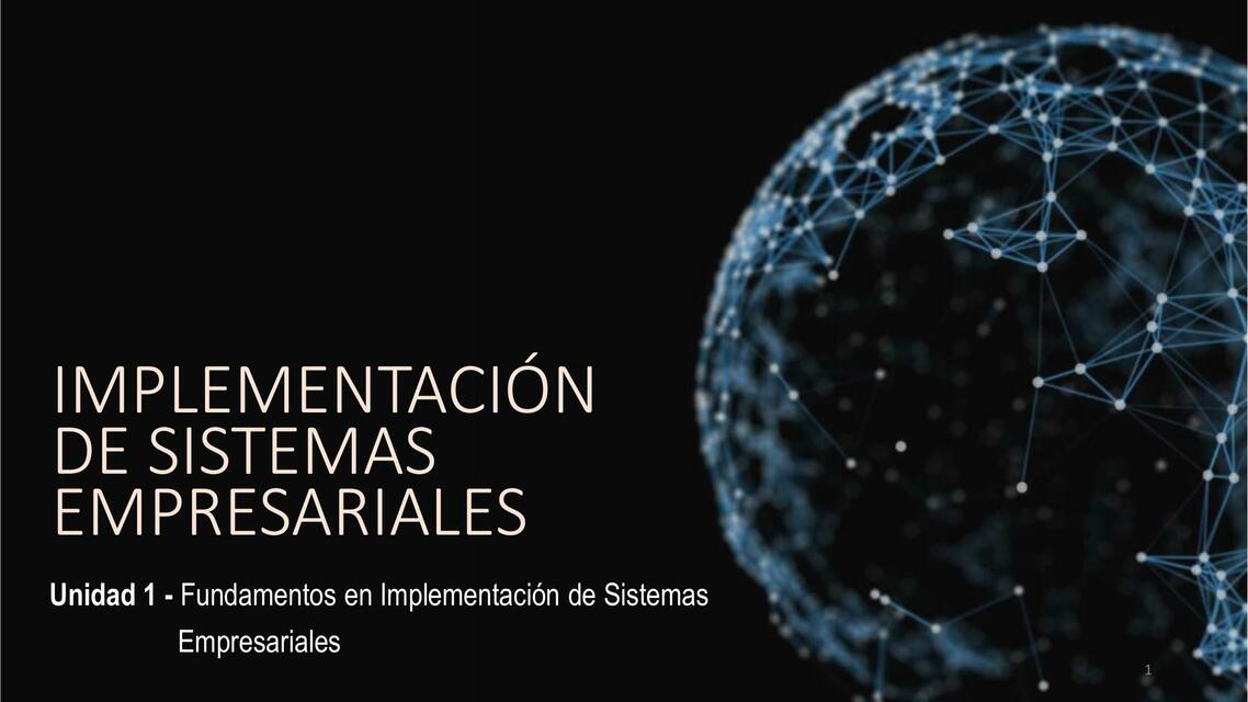 Implementación de Sistemas Empresariales 