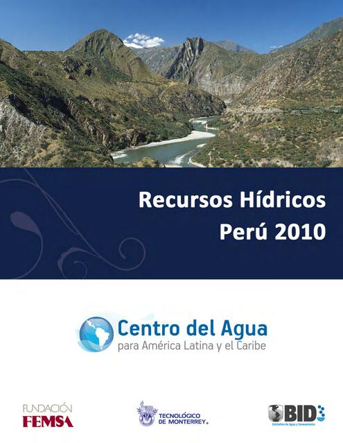 Recursos Hidricos Peru 2010