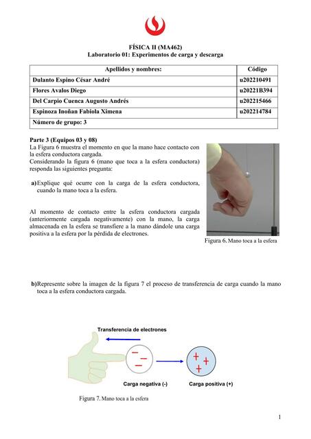 Laboratorio exprimentos de carga y descarga 