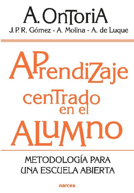 Aprendizahe centrado en el alumno 