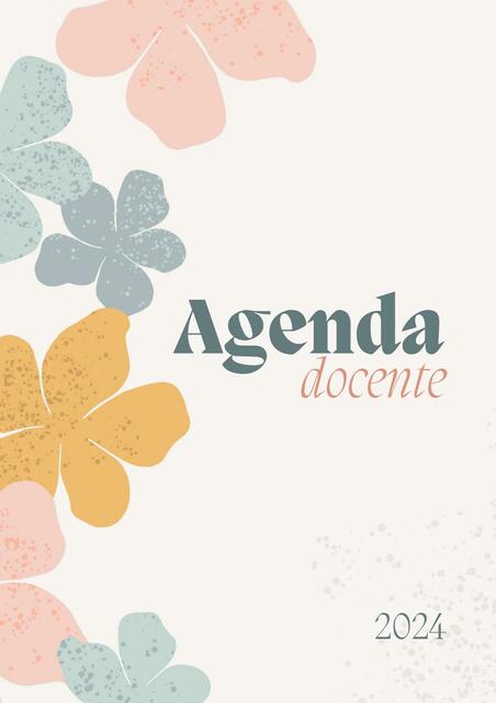 Agenda docente canva