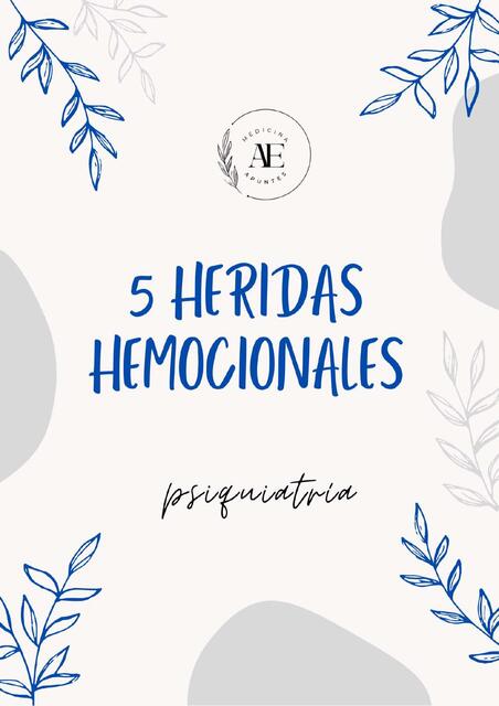 5 Heridas emocionales 