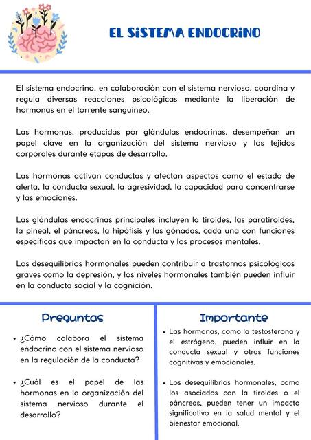 El sistema endocrino