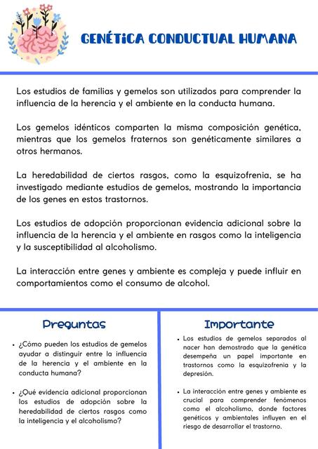 Genética conductual humana