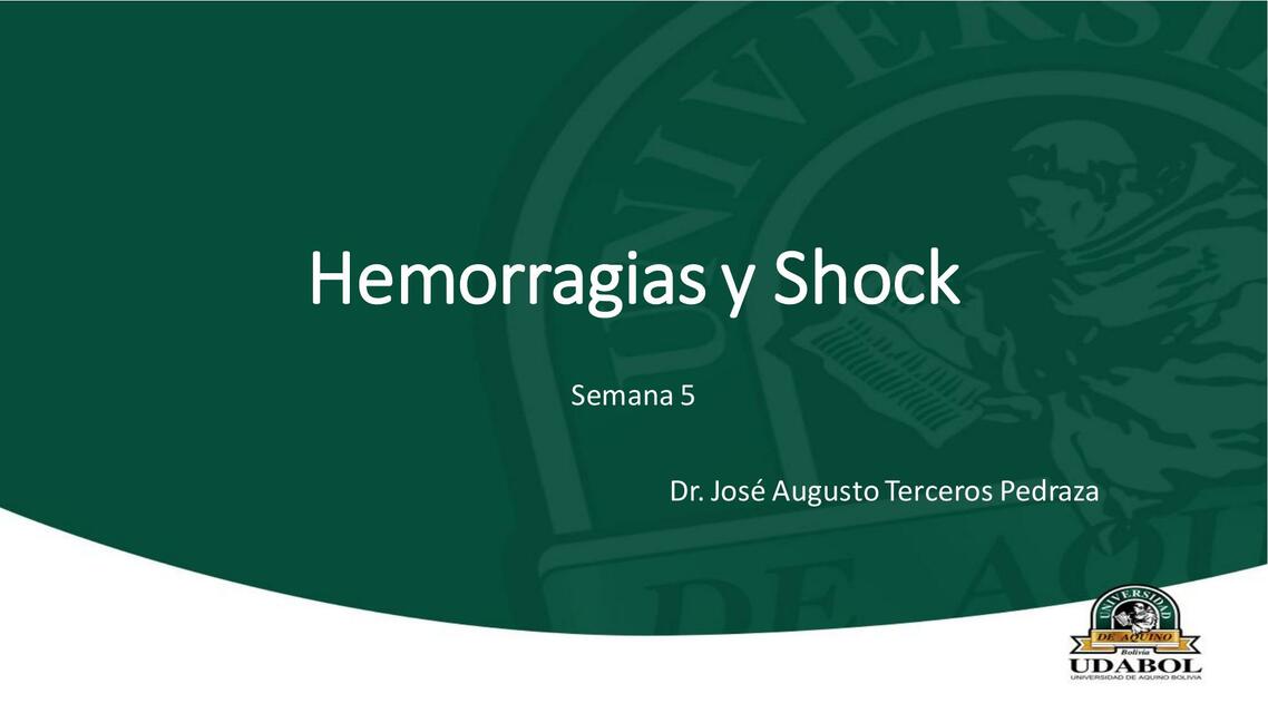 Hemorragias y Shock 