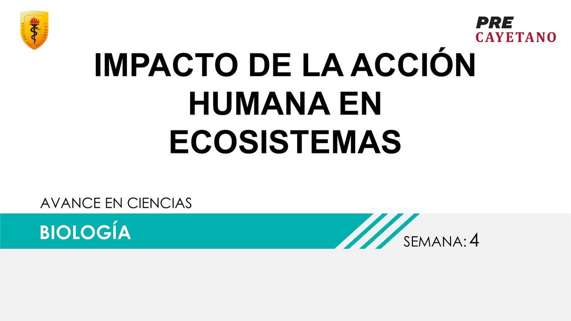 Impacto de la Acción Humana en Ecosistemas 