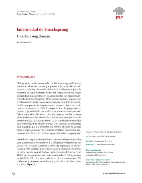 Enfermedad de Hirschsprung